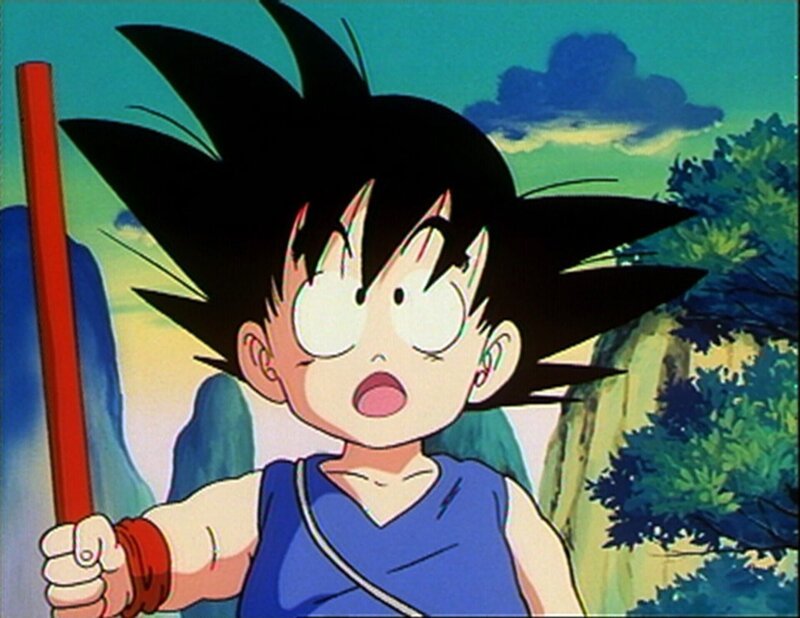 Der kleine Son-Goku und das Mädchen Bulma begeben sich auf eine abenteuerliche Reise, um die Dragonballs zu finden. – Bild: RTL II