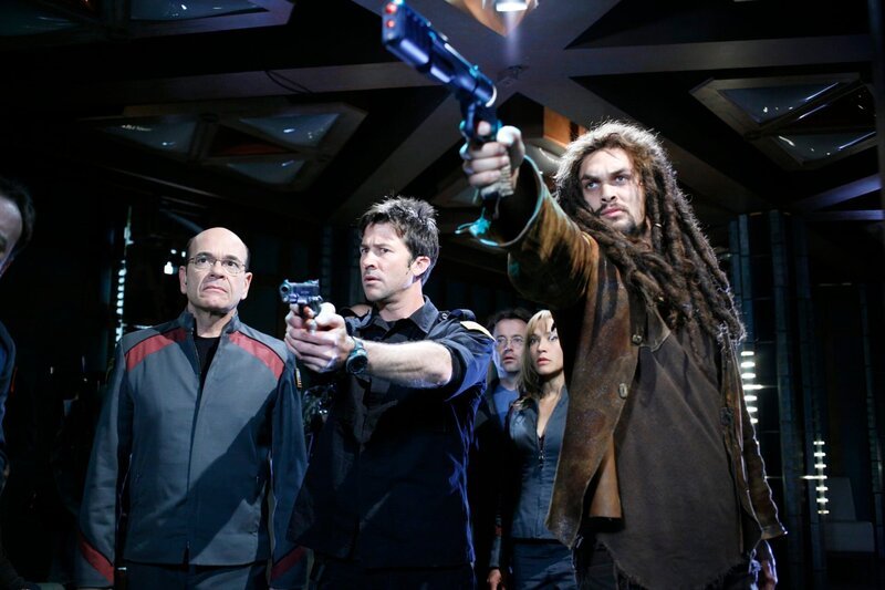 Stargate Atlantis Season5 EP The Ghost in the machine, Stargate Atlantis Staffel5 EP Geist in der Maschine, regie CDN USA 2008, Darsteller Robert Picardo; Joe Flanigan; David Nykl; Rachel Luttrell; Jason Momoa  SCI FI Channel Photo: Eike Schroter – Bild: MGM ©SYFY Photocredit Mandatory, Editorial Use Only, NO archive, NO Resale /​ Eike Schroter