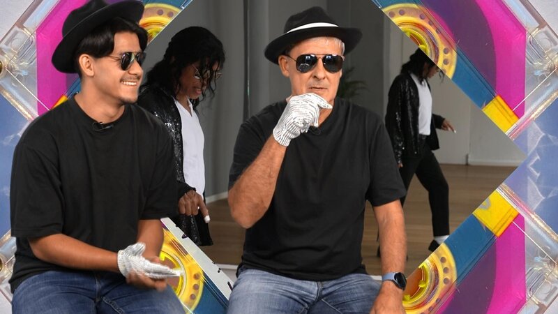 Pierre Littbarski(r.) and his son Joel Littbarski – Bild: Kabel Eins