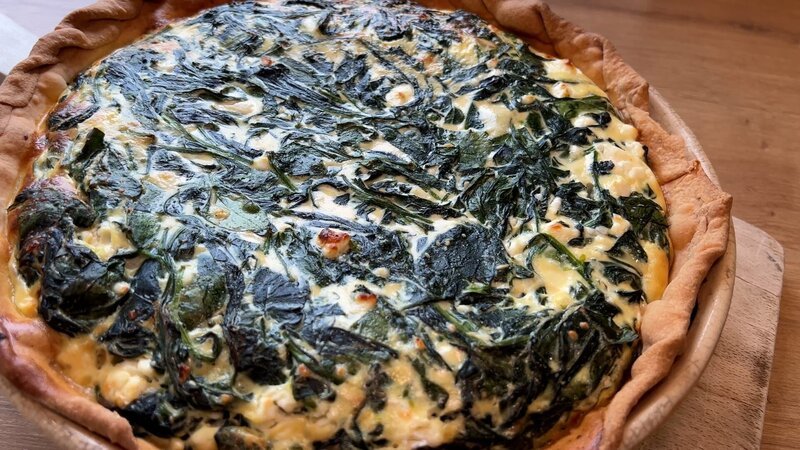 Spinat-Quiche – Bild: tv.gusto Spinat-Quiche – Bild: tv.gusto