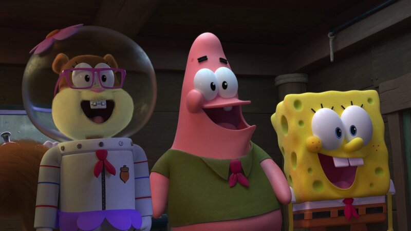 L-R: Sandy, Patrick, SpongeBob – Bild: Paramount+