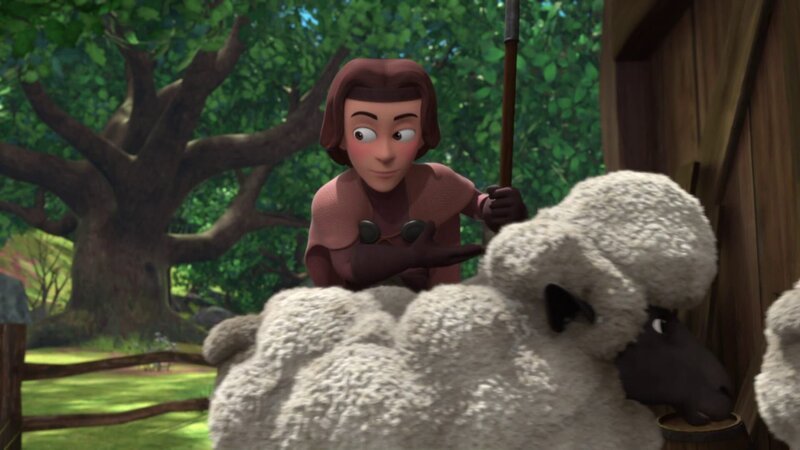 Dem guten König Richard gefällt das Leben bei den Schafen ganz gut. – Bild: Honorarfrei – nur für diese Sendung bei Nennung ZDF und Method Animation – DQ Entertainment Intern. – ZDF, De Agostini.