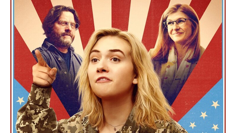 Das tragikomische Biopic „Winner“ erzählt die wahre Geschichte der amerikanischen Whistleblowerin Reality Winner, wobei nebenbei zugleich ein Porträt der Familie der jungen Frau entsteht (v.l.: Zach Galifianakis, Emilia Jones, Connie Britton). – Bild: ZDF Das tragikomische Biopic „Winner“ erzählt die wahre Geschichte der amerikanischen Whistleblowerin Reality Winner, wobei nebenbei zugleich ein Porträt der Familie der jungen Frau entsteht (v.l.: Zach Galifianakis, Emilia Jones, Connie Britton). – Bild: ZDF