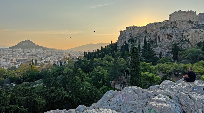 Akropolis im Sonnenuntergang. – Bild: SR/​Carsten Heider /​ ZDF