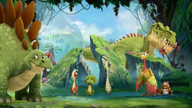 Marsh darf für einen Tag ein „Weiser Dino“ sein. Doch Mazu ist sich nicht sicher, ob er eine gute Wahl ist. – Bild: SUPER RTL