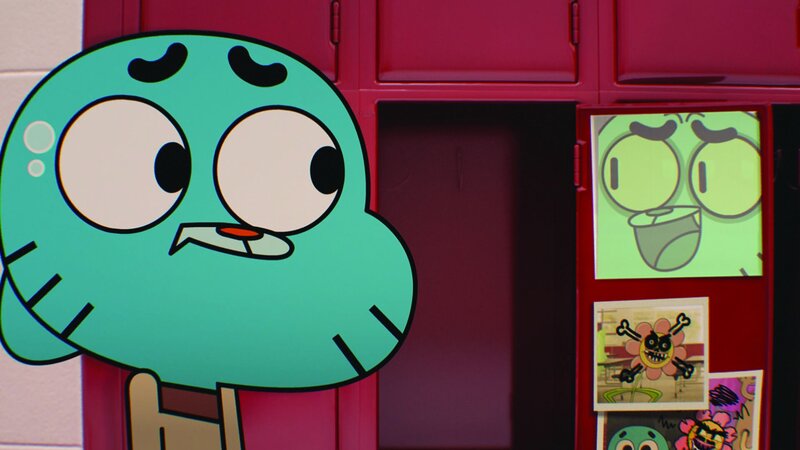 Gumball wird des Diebstahls bezichtigt und muss sein Schließfach öffnen. – Bild: CARTOON NETWORK. A TIME WARNER COMPANY.