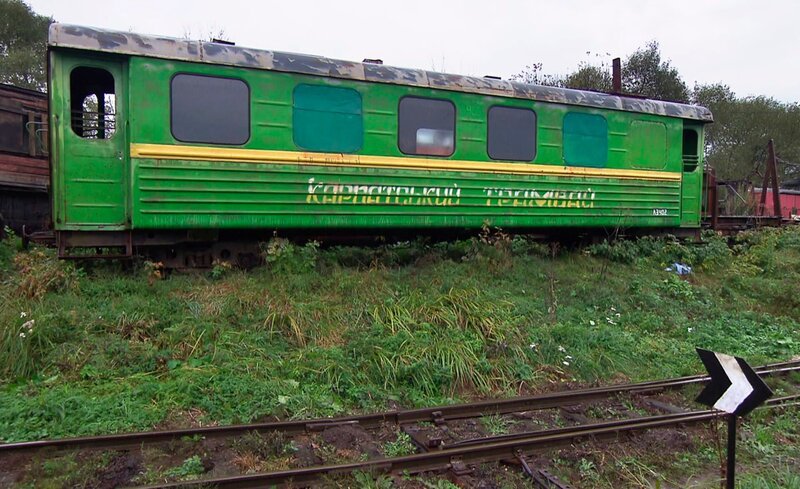 Weiter geht es nach Wyhoda, zur letzten Waldeisenbahn der ukrainischen Karpaten. – Bild: SWR