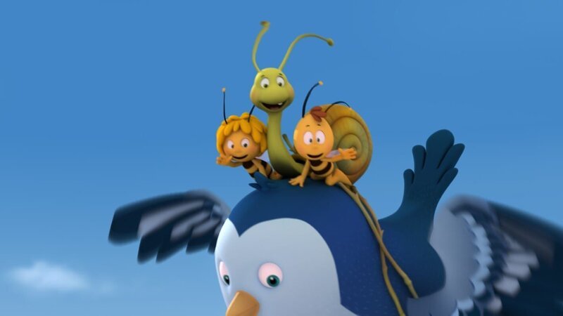 Rufus freut sich. Sein Traum vom Fliegen wurde wahr. – Bild: ZDF/​Studio100 Animation