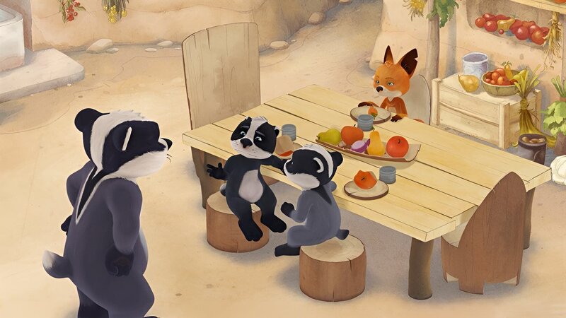 Edmund möchte mit den Kindern Yolandas Schleckerei vorbereiten. – Bild: WDR/​Mediatoon