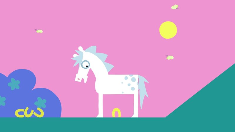 Das Pferd merkt, dass es auch ohne Hufeisen geht. – Bild: KiKA/​SWR/​Film Bilder/​Julia Ocker