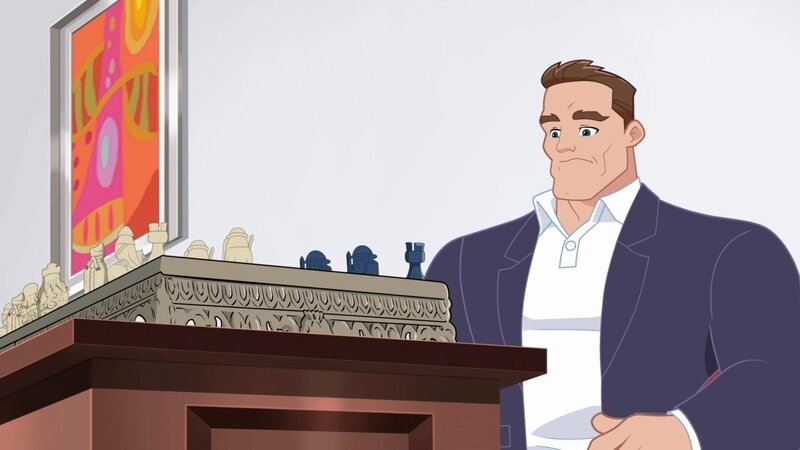 Arnold vor einem Schachbrett. – Bild: ORF/​YFE Your Family Entertainment