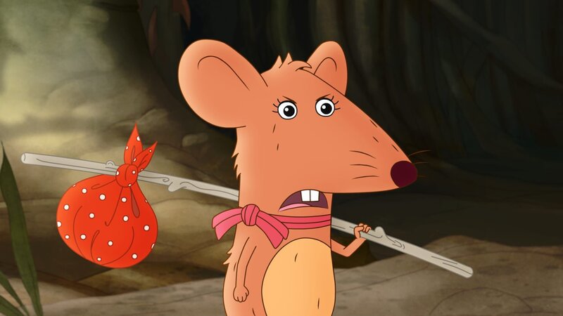 Enttäuschend: Die Maus Hilda hat keine Einladung von Petronella bekommen. – Bild: ZDF/​Akkord Film/​Bastei Lübbe AG /​ KiKA