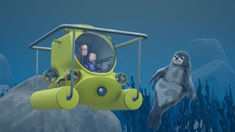 Hannah ist mit dem U-Boot ihres Vates auf Robben-Foto-Safari. – Bild: 2023 Prism Art & Design Limited