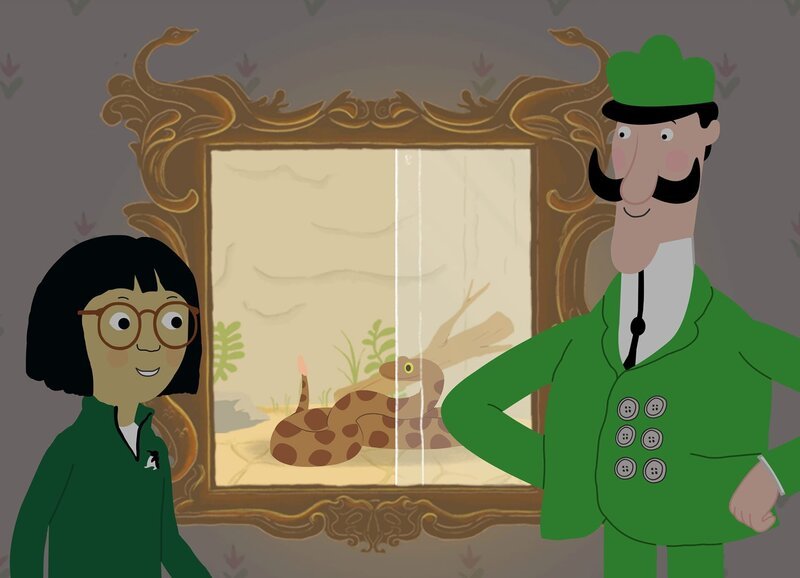 Guetnachtgschichtli Peek Zoo – D’Klapper-Sprach Staffel 1, Episode 19 Klapperschlange – Bild: SRF/​Igloo Productions Ltd.
