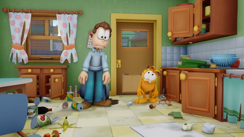 Dank Angel wird Garfield ständig für Dinge verantwortlich gemacht, an denen er keine Schuld hat. – Bild: HR/​DARGAUD MEDIA