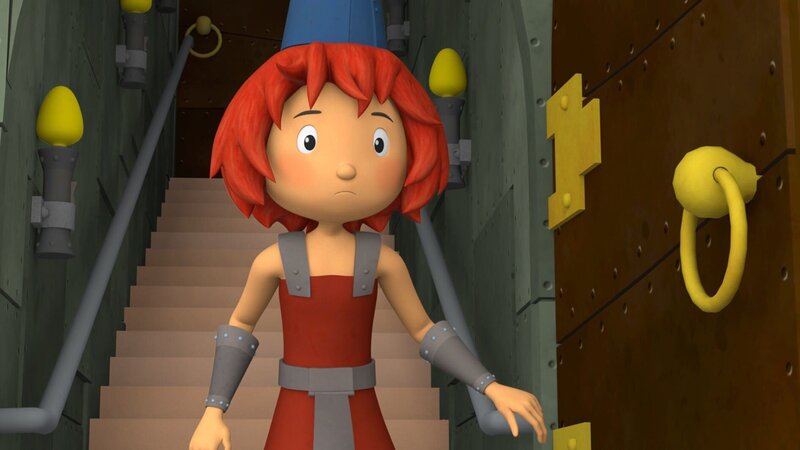 Bö macht sich Gedanken darüber, was Rösti und Koks mit König Bleifuss angestellt haben. – Bild: ZDF/​Caligari