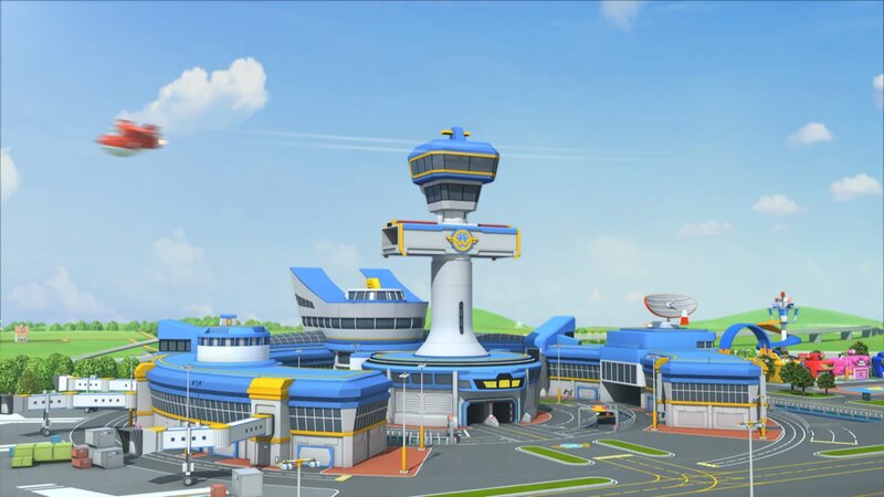 Jett verlässt den Flughafen in Richtung Hawaii. – Bild: KiKA/​FunnyFlux/​QianQi/​EBS/​CJ E&M