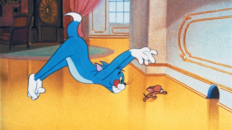In dieser Serie bekriegen sich Katz und Maus, was das Zeug hält. Egal ob Mausefallen, diverse Schlaginstrumente oder Tomaten als Wurfgeschosse; Tom (li.) und Jerry gehen nie die Ideen aus, um sich gegenseitig das Leben schwer zu machen. – Bild: (C) Warner Bros. Entertainment Inc. Das SUPER RTL-Bildmaterial darf nur zur redaktionellen Berichterstattung im Zusammenhang mit der jeweiligen Sendung unter Angabe der Credits und Beachtung der unter http:/​/​kommunikation.superrtl.de  …