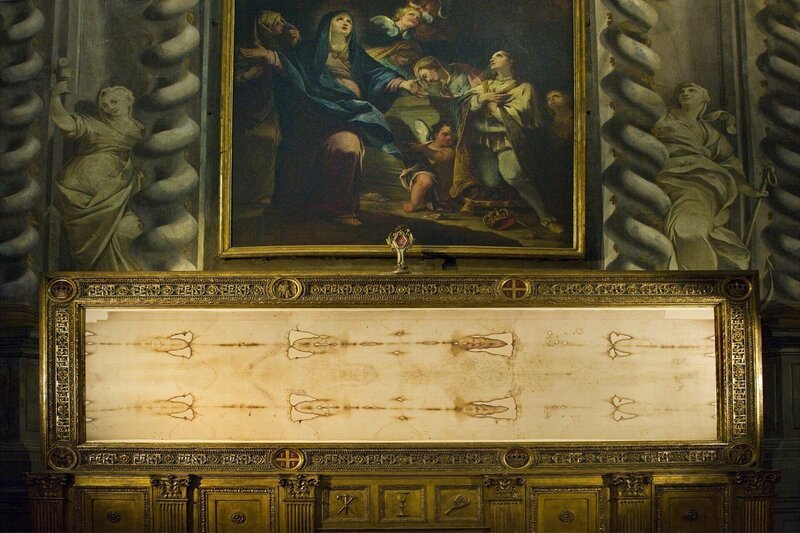 Italy Piedmont Turin Church of the brotherhood of the holy shroud Chiesa della Confraternita del Santo Sudario the shroud – Bild: A&E Television Networks
