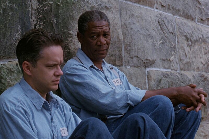Mein Wunschfilm Mein Kultfilm Die Verurteilten Freundschaft im Gefängnis: Tim Robbins als Andy Dufresne, Morgan Freeman als Red – Bild: Castle Rock Entertainment/​Warner Bros. Entertainment