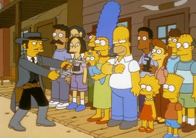 Familie Simpson besucht ein altes Western-Dorf. – Bild: ProSieben Media AG