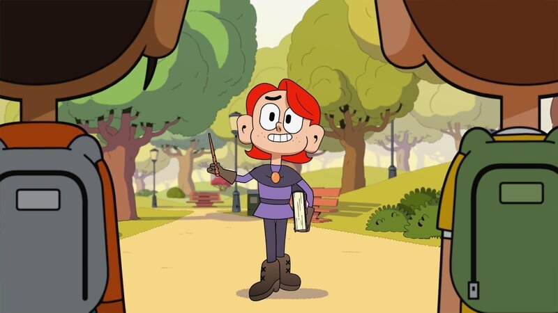 Mats und Malika treffen auf einen Zauberlehrling. – Bild: SUPER RTL