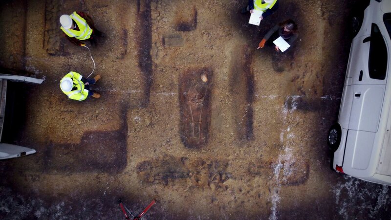 Angelsächsische Grabstätte – Bild: Monster Films Wales /​ THE HISTORY CHANNEL