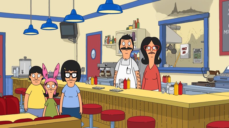 L-R: Gene, Louise, Tina, Bob, Linda – Bild: ViacomCBS /​ BOB’S BURGERS