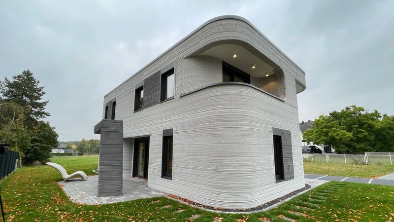 Weniger Personal und schneller in der Fertigstellung: Ein Einfamilienhaus aus dem 3D-Drucker. – Bild: ZDF und Hartmut Idzko./​Hartmut Idzko