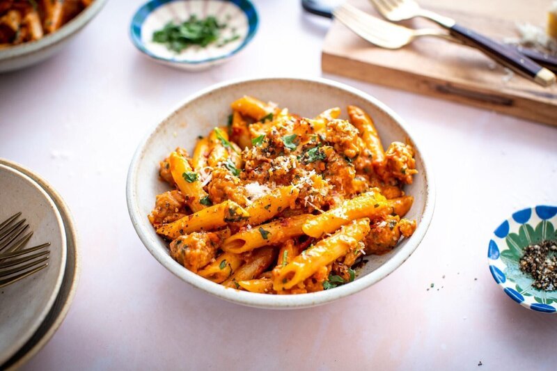 Vodka Penne Die Verwendung des sendungsbezogenen Materials ist nur mit dem Hinweis und Verlinkung auf RTL+ gestattet. – Bild: RTL /​ Appetite Media