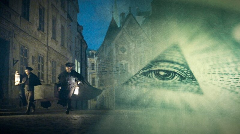 Die Pyramide mit dem sehenden Auge ist wohl das bekannteste aller Illuminaten-Symbole. Zu finden ist sie auch auf der 1-Dollar-Note. – Bild: phoenix/​ZDF und Tobias Lenz