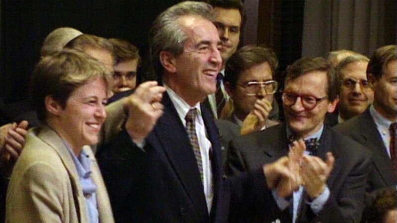 Alois Mock, Brigitte Ederer, Wolfgang Schüssel. – Bild: ORF/​metaflim