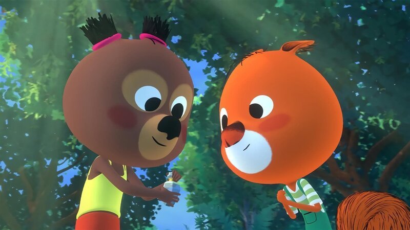 Luzie und Edmund sind glücklich über das Parfum von Luzies Mama. – Bild: hr/​MIAM! Animation