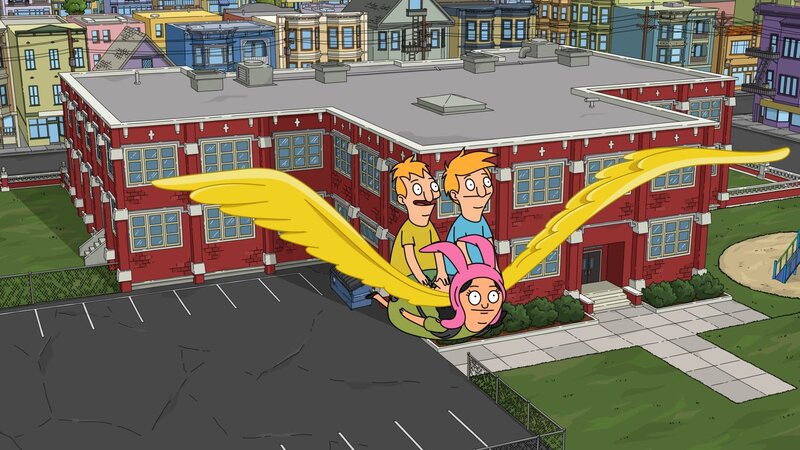 Unten: Louise. Oben, l-r: Ollie und Andy – Bild: Paramount