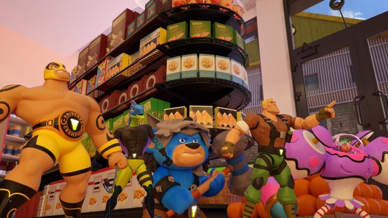 Die Power Players wollen verhindern, dass Madcap den Supermarkt ausraubt. – Bild: WDR/​WDRmg/​Zagtoon/​Method