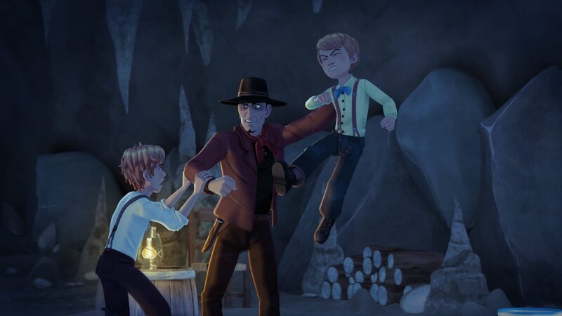 Sid ist in Joes Fänge geraten. Tom will seinen Bruder befreien. – Bild: HR/​2019 Cyber Group