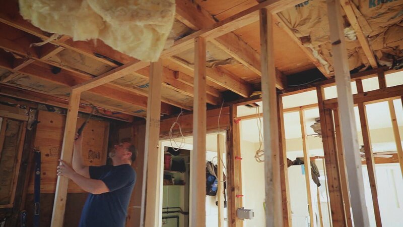 Während der Renovierung. – Bild: HGTV