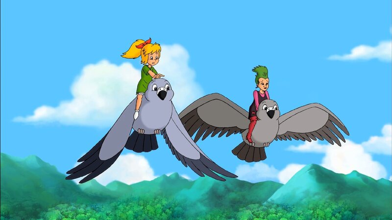 „Bibi Blocksberg“, „Der magische Koffer.“ Bibi kann ihre Freude kaum fassen, als sie vor ihrer Haustür einen magischen Koffer vorfindet. Damit lässt sich alles, was man sich erträumt, auf der Stelle herbeizaubern. Dass die fiese Hexe Malicia ihr mit dem wundersamen Gepäckstück eine gemeine Falle gestellt hat, ahnt Bibi nicht. Heimlich entwendet Malicia den Koffer und gelangt mit seiner Hilfe in den Besitz des magischen Diamanten der Burg Hexenstein. Die Katastrophe ist perfekt! Ohne den Diamanten bleibt auf der Hexenburg nämlich kein Stein auf dem anderen. – Bild: ORF, Wuerzburggasse 30, A-1136 Wien