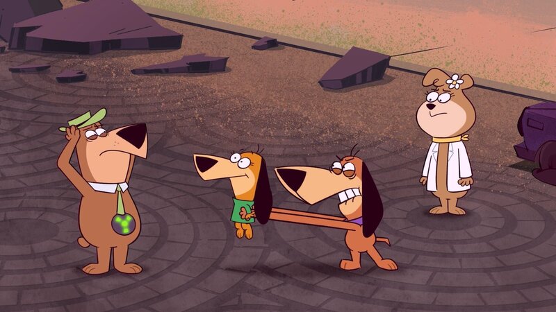 v.li.: Yogi Bear, Augie Doggie, Doggie Daddy, Cindy Bear – Bild: TM & © Hanna Barbera