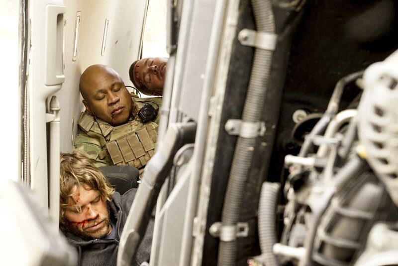 (v.l.n.r.) Marty Deeks (Eric Christian Olsen); Sam Hanna (LL COOL J); G. Callen (Chris O’Donnell) – Bild: CBS Broadcasting, Inc.