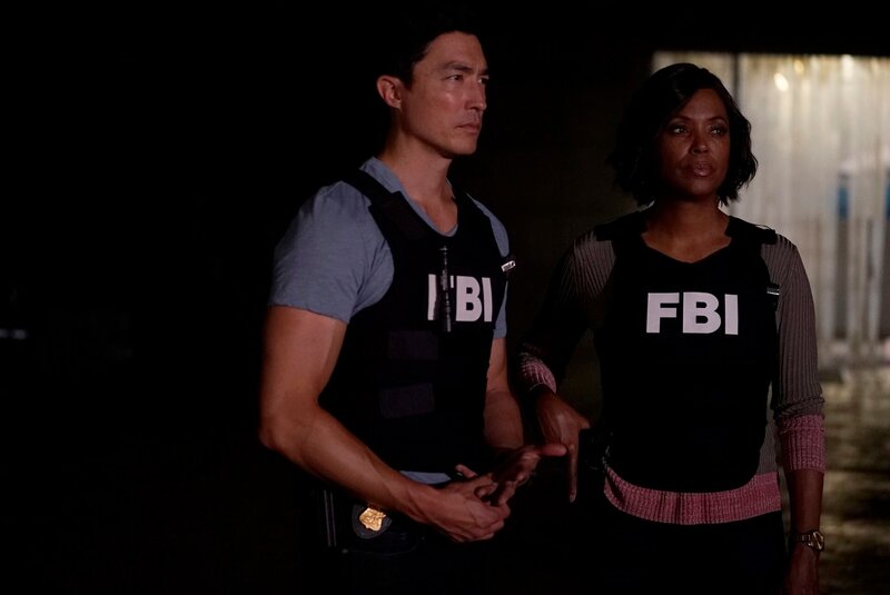 (v.l.n.r.) Matthew Simmons (Daniel Henney); Dr. Tara Lewis (Aisha Tyler) – Bild: 13th Street /​ 2018 ABC Studios/​Cliff Lipson/​Cliff Lipson