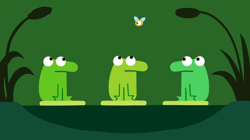 Plötzlich taucht eine Fliege auf. – Bild: KiKA/​SWR/​Film Bilder/​Julia Ocker