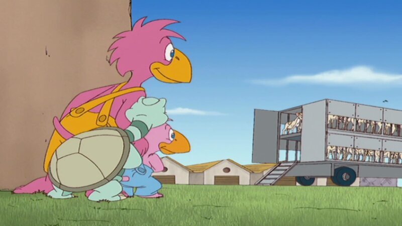 Albert, Zora und Herman finden eine moderne Farm. – Bild: ORF/​YFE Your Family Entertainment