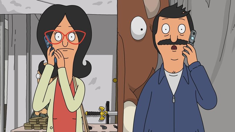 L-R: Linda, Bob – Bild: ViacomCBS /​ BOB’S BURGERS 2021 by 20th Television.