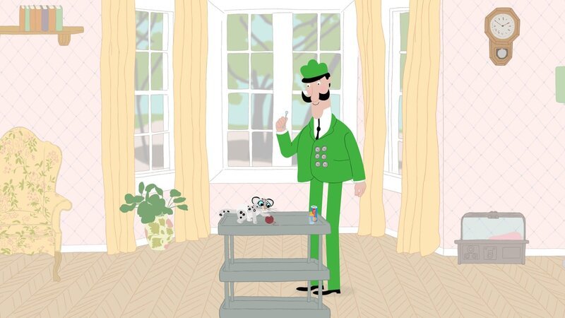 Sultan, das Schneeleoparden-Baby ist krank. Er braucht nun eine ganz spezielle Behandlung, um wieder gesund zu werden. – Bild: KiKA/​Igloo Productions Ltd