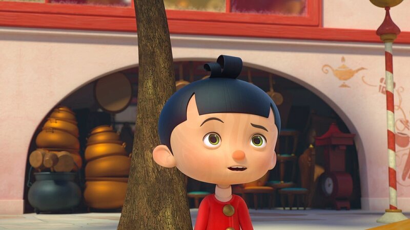 Pinocchio soll der Hexe ihren neuen Zauberstab bringen. – Bild: ZDF/​2021 Method Animation/​Palomar/​ZDF Enterprises