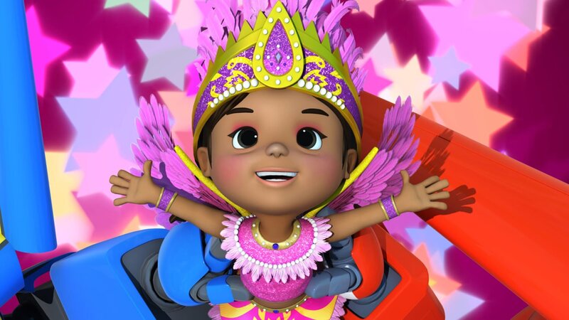 Camila tanzt in der großen Parade mit. – Bild: KiKA/​FunnyFlux/​QianQi/​EBS/​CJ E&M