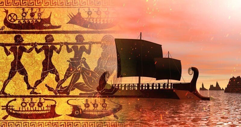 Während der späten Bronzezeit brachen zahlreiche Königreiche zusammen. Es führt dazu, dass Schriftsysteme verschwanden und Sprachen ausstarben. – Bild: ZDF und Tobias Lenz, Autorenkombinat