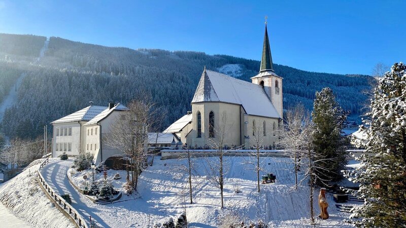 Dorfkern Filzmoos. – Bild: Honorarfrei – nur für diese Sendung bei Nennung ZDF und ORF/​Papke Film.