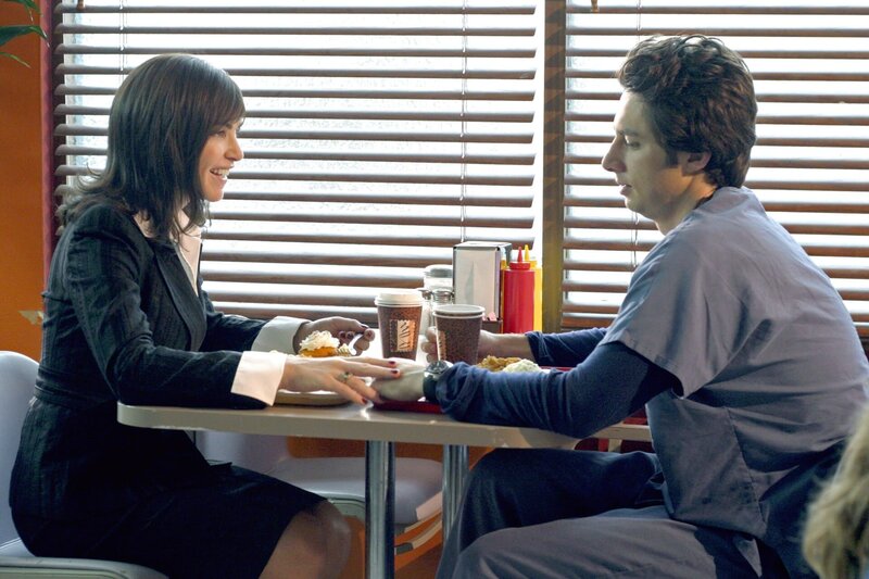 Julianna Margulies (Neena Broderick), Zach Braff (John ‚J.D.‘ Dorian). – Bild: ORF 1